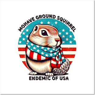 American endemic species: Mohave Ground Squirrel Posters and Art